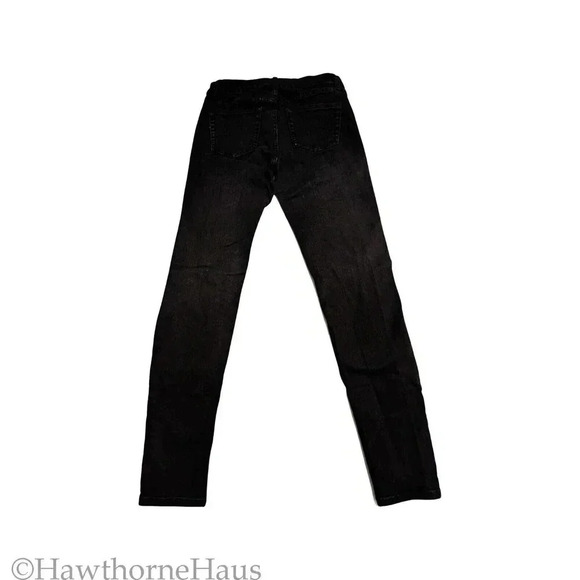 WILD FABLE Black High Rise Skinny Distressed Jeans Size 0 Stretch - Picture 4 of 9